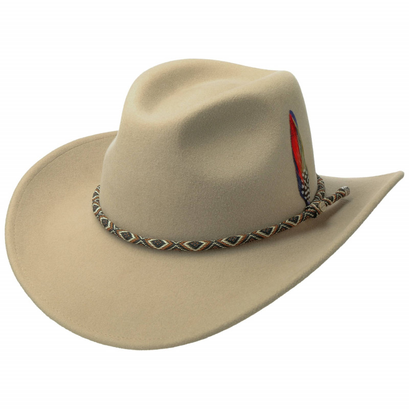 Herrenhut wollhut Cerceau chapeau de cowboy Outdoor résistant aux intempéries automne hiver c1 